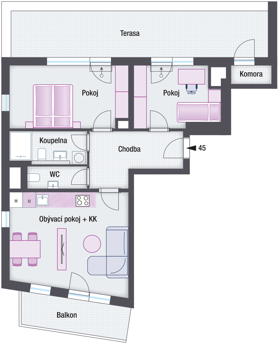 Vila dům Na Vinici - FLAT No.  