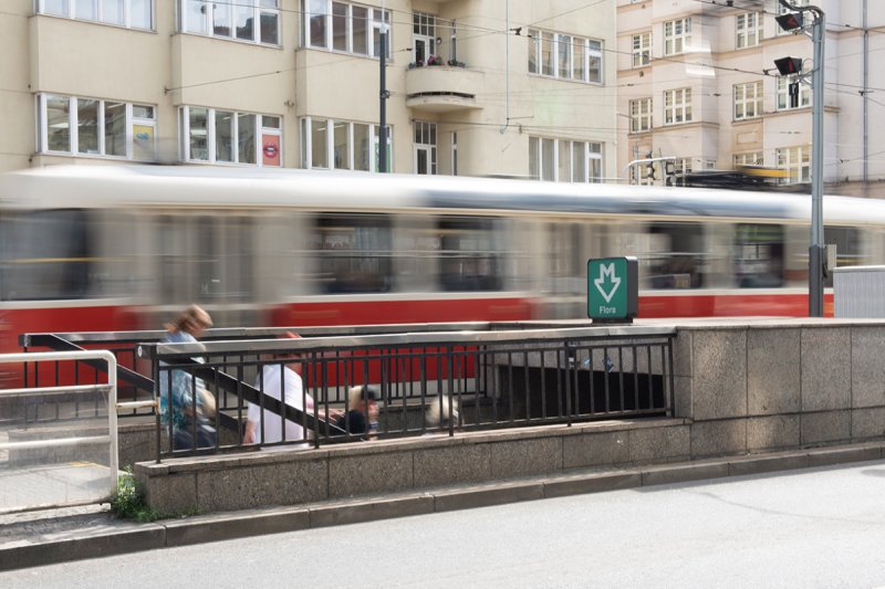 Domů se dostanete metrem nebo tramvají na stanici Flora či Olšanské hřbitovy