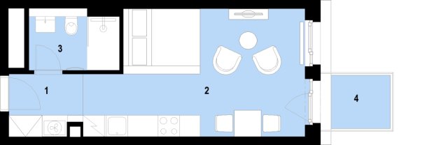 Accommodation unit No. 2202  - 4/16