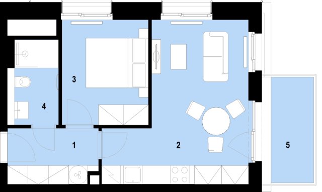 Ubytovací jednotka č. 2401 - Plynárenská, Brno - 5/17